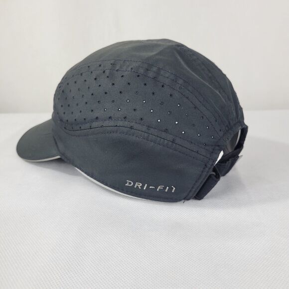 Nike Aerobill Tailwind Adult Black Reflective Swoosh Adjustable StrapBack Hat - Picture 5 of 12
